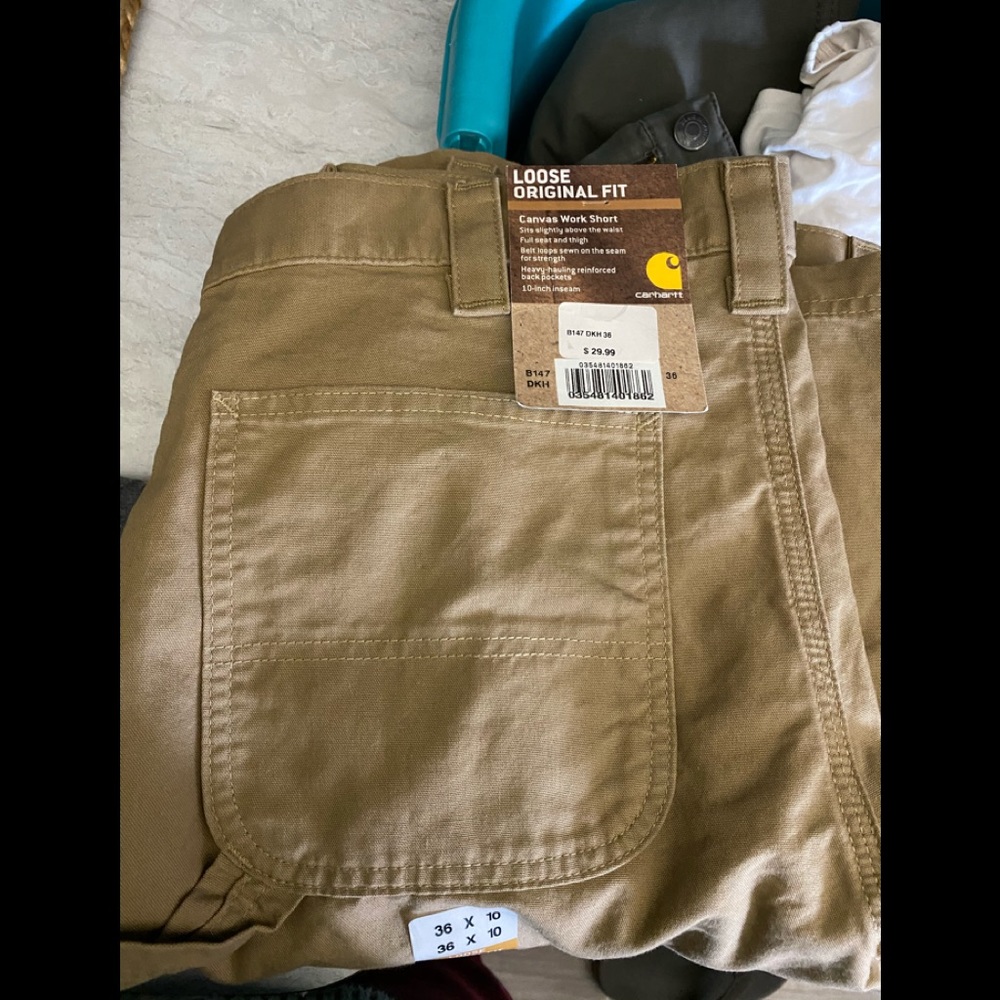 NWT Men’s Carhartt Loose Original canvas Shorts